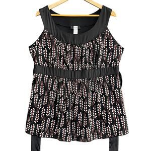 STUDIO 1940 Babydoll Top Size 18/20 Plus Size Y2K Feminine Flowy Tunic
